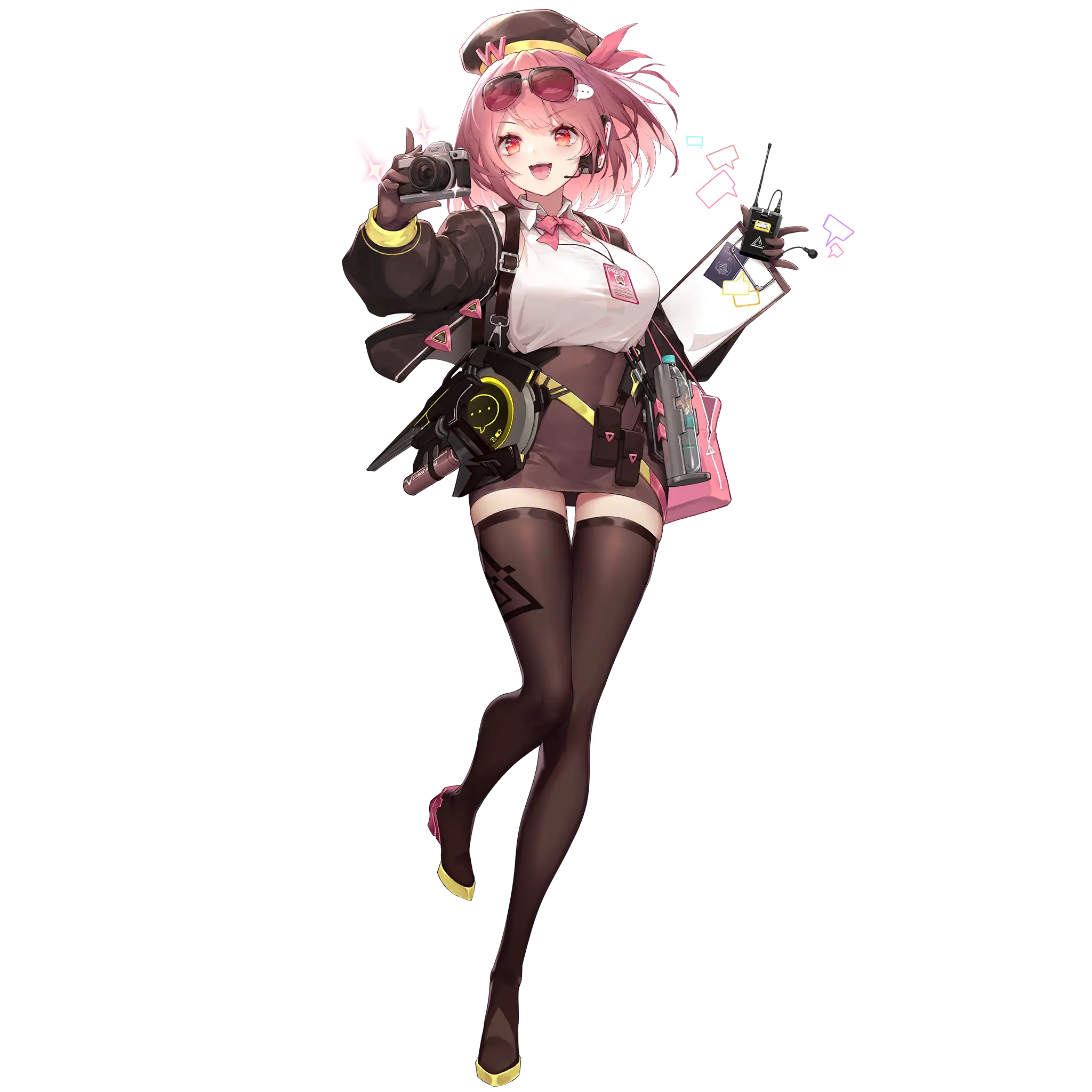 Illustration du Full artwork du personnage de Willow, dessinée par Shān​yao (山药) et disponible dans le jeu pour smartphone Girls' Frontline Neural Cloud.