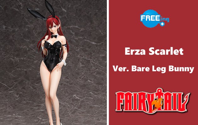Figurine Fairy Tail - Erza Scarlet - Ver. Bare Leg Bunny - B-Style - FREEing Couv A