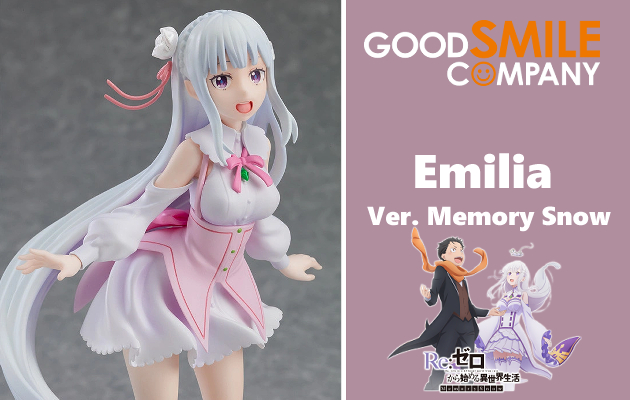 Figurine Re Zero kara Hajimeru Isekai Seikatsu - Emilia - Ver. Memory Snow - Pop Up Parade - Good Smile Company Couv A
