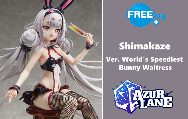 Figurine Azur Lane - Shimakaze - Ver. World's Speediest Bunny Waitress - 1/4 - B-Style - FREEing