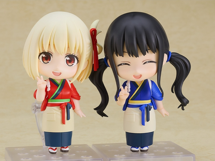Figurine Lycoris Recoil - Chisato Nishikigi et Takina Inoue - Ver. Café LycoReco Uniform - Nendoroid - Good Smile Company