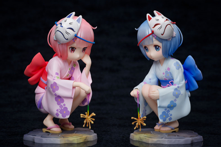 Figurine Re Zero kara Hajimeru Isekai Seikatsu - Ram et Rem - Ver. Childhood Summer Memories - FNex - FuRyu Couv F