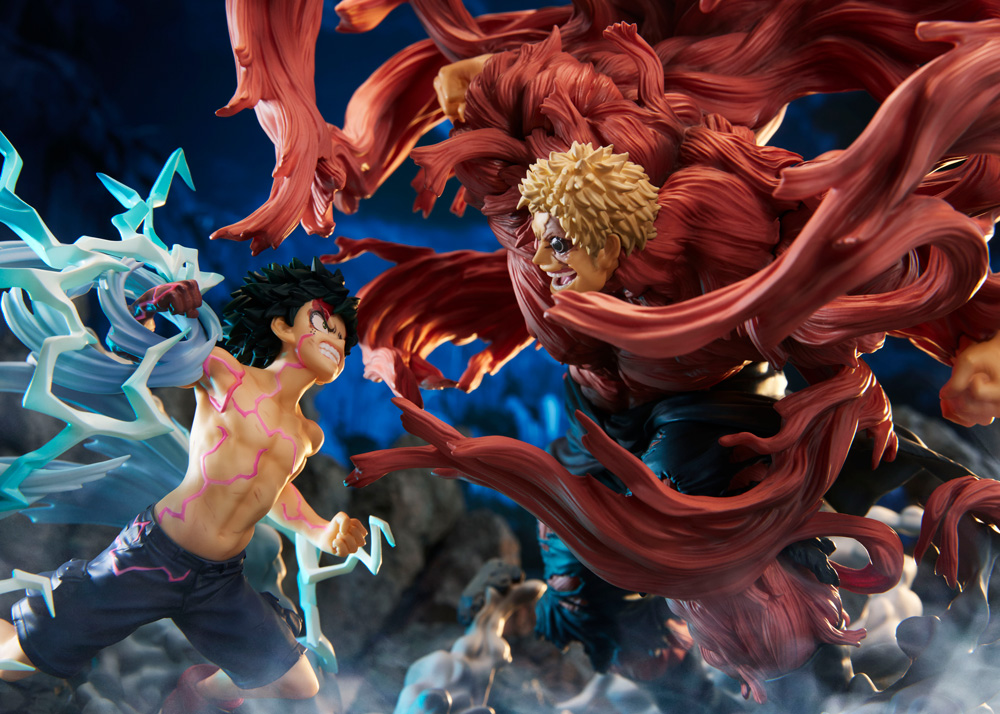 Figurine Boku no Hero Academia - Izuku Midoriya VS Muscular - S-Fire / Super Situation Figure - Sega
