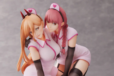 Figurine Chainsaw Man - Power et Makima - Ver. Nurse - 1/7 - F:Nex - FuRyu