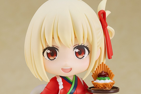 Figurine Lycoris Recoil - Chisato Nishikigi - Ver. Café LycoReco Uniform - Nendoroid - Good Smile Company
