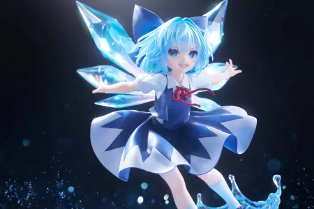 Figurine Touhou Project - Cirno - Ver. Illustration by Uuzan - 1/7 - F:Nex - FuRyu