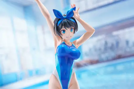 Figurine Rent-a-Girlfriend - Ruka Sarashina - Ver. competitive swimsuit - Swimsuit Silhouette - 1/7 - Amakuni