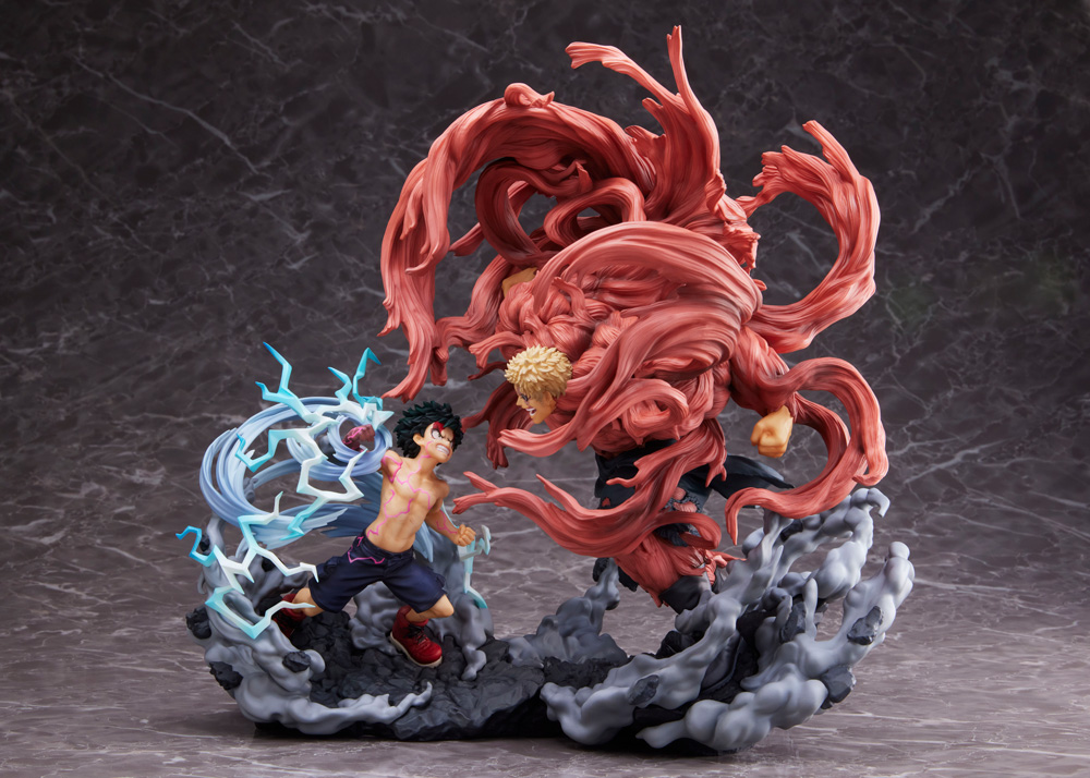 Figurine Boku no Hero Academia - Izuku Midoriya VS Muscular - S-Fire / Super Situation Figure - Sega