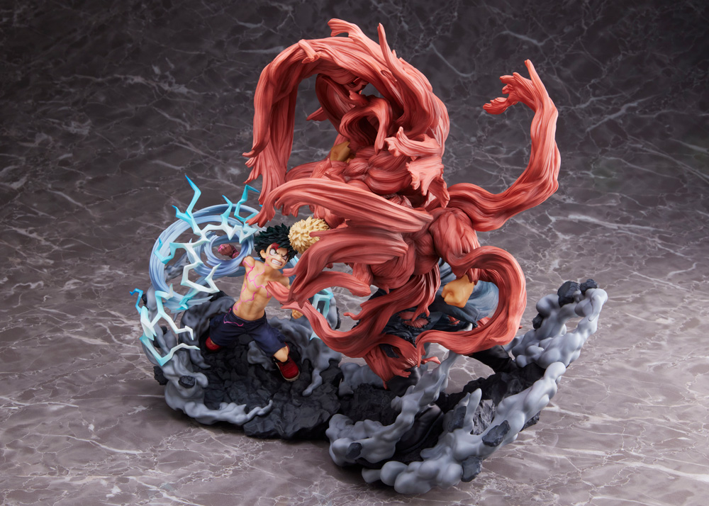 Figurine Boku no Hero Academia - Izuku Midoriya VS Muscular - S-Fire / Super Situation Figure - Sega