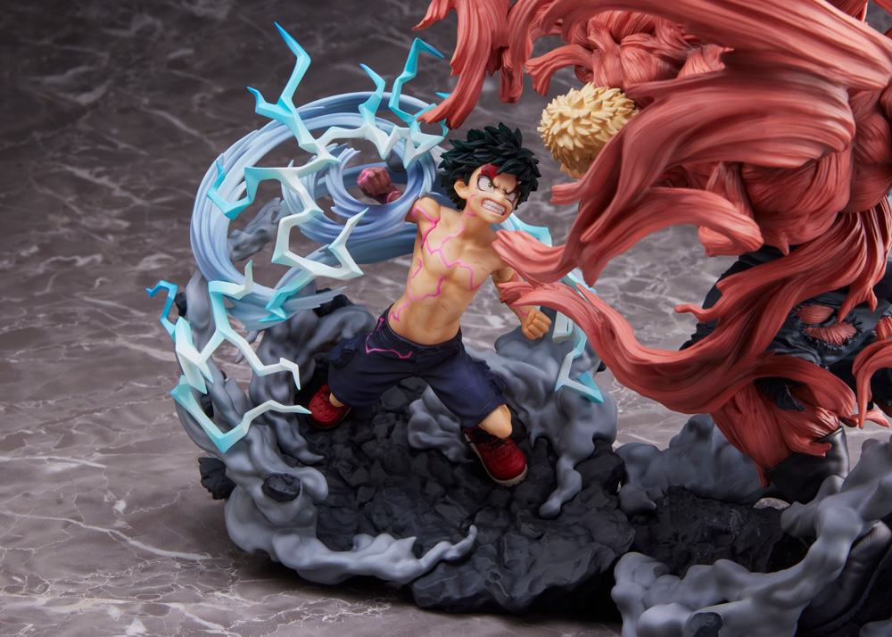 Figurine Boku no Hero Academia - Izuku Midoriya VS Muscular - S-Fire / Super Situation Figure - Sega