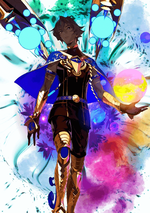 Illustration de la troisième forme d'ascension du personnage de Berserker Arjuna [Alter] dans le jeu Fate Grand Order (FGO).