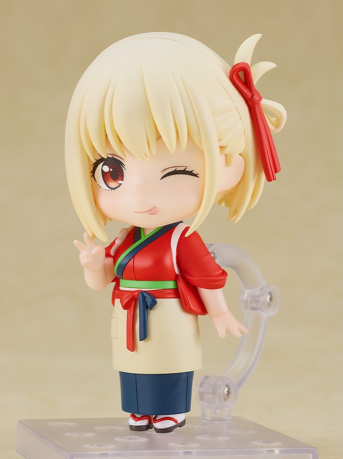 Figurine Lycoris Recoil - Chisato Nishikigi - Ver. Café LycoReco Uniform - Nendoroid - Good Smile Company