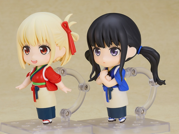 Figurine Lycoris Recoil - Chisato Nishikigi et Takina Inoue - Ver. Café LycoReco Uniform - Nendoroid - Good Smile Company
