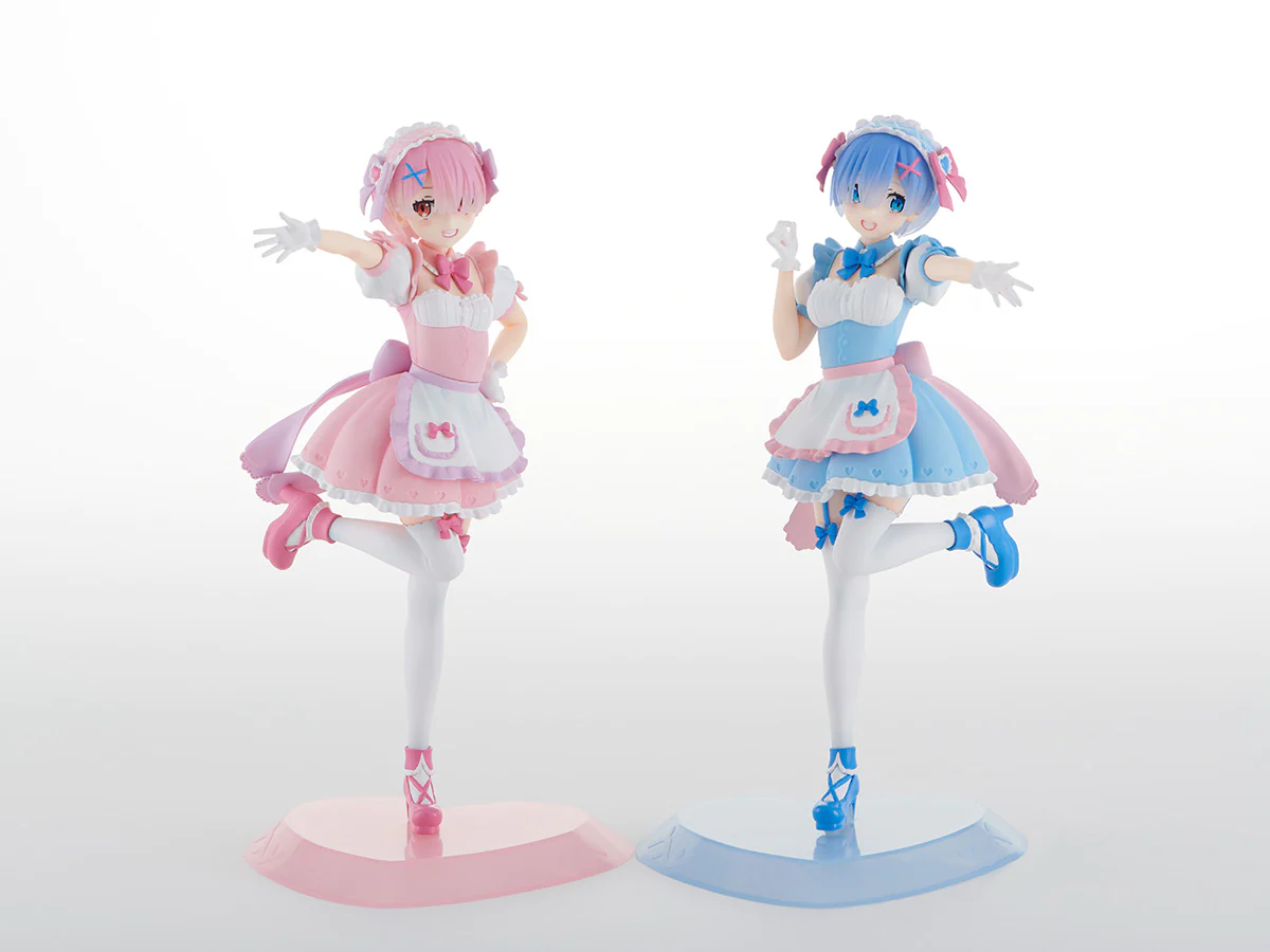 Figurine Re:Zero kara Hajimeru Isekai Seikatsu - Ram et Rem - Ver. Yumekawa Maid - Tenitol - FuRyu