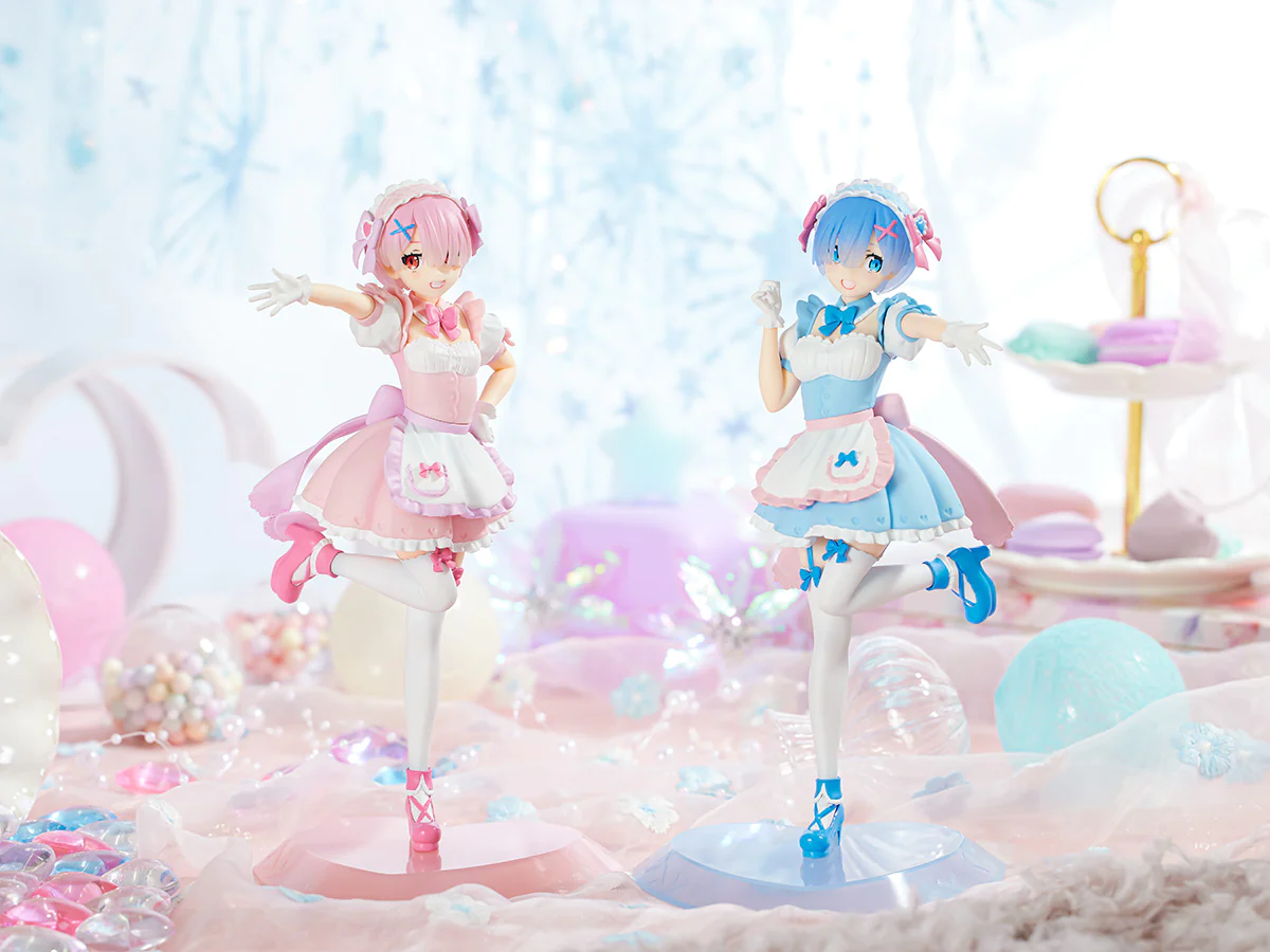 Figurine Re:Zero kara Hajimeru Isekai Seikatsu - Rem et Ram - Ver. Yumekawa Maid - Tenitol - FuRyu