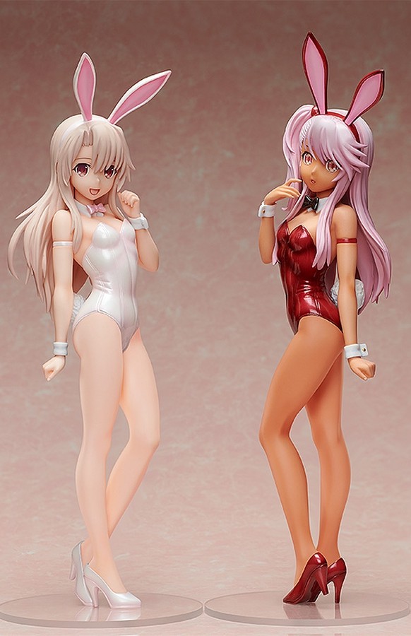Figurine Fate/kaleid liner PRISMA☆ILLYA - Illyasviel von Einzbern et  Chloe von Einzbern - Ver. Bare Leg Bunny - 1/4 - FREEing
