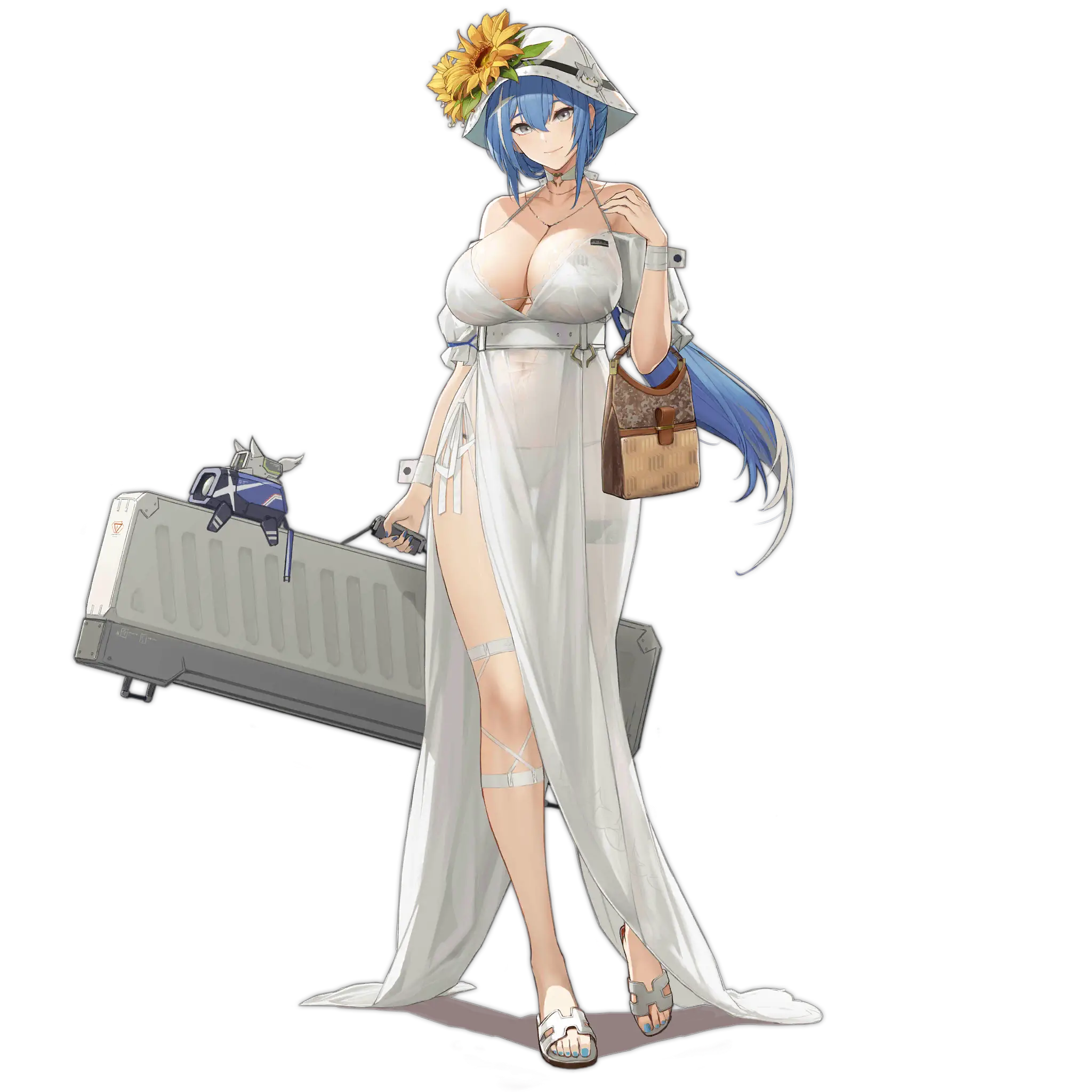 Illustration du skin "Morning Fable" Full artwork du personnage de DP-12, dessinée par Pandea work et disponible dans le jeu "Girls' Frontline".