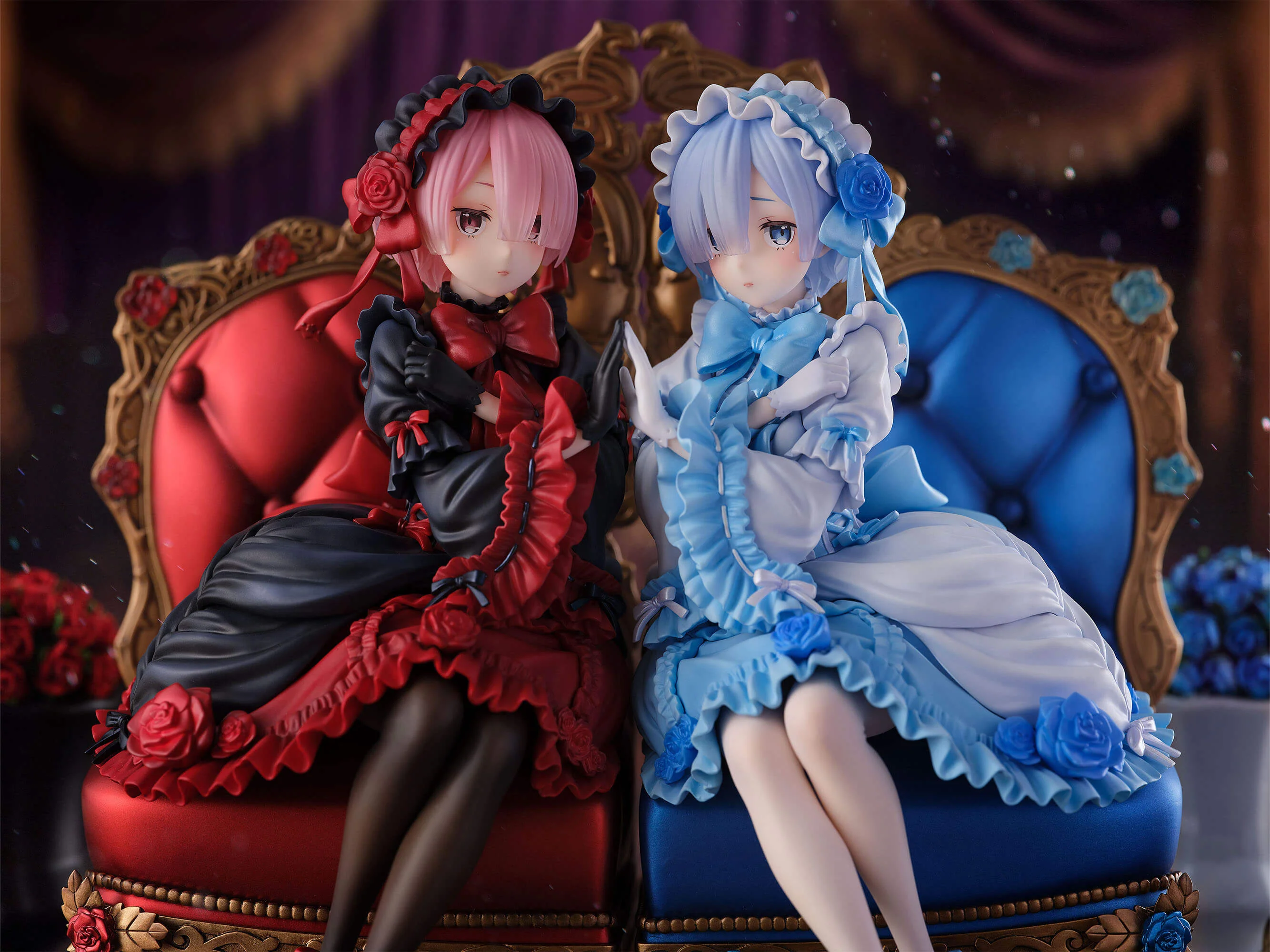 Figurine ReZero kara Hajimeru Isekai Seikatsu - Rem et Ram - Ver. Gothic - FNex - FuRyu