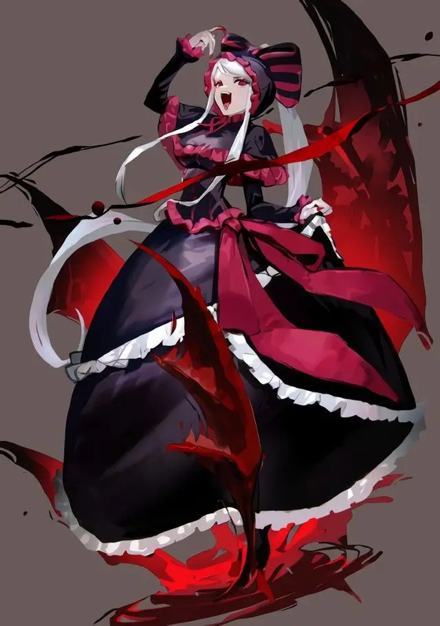Illustration dessinée par So-bin pour le 10éme anniversaire de la populaire licence Overlord qui présente Shalltear Bloodfallen.