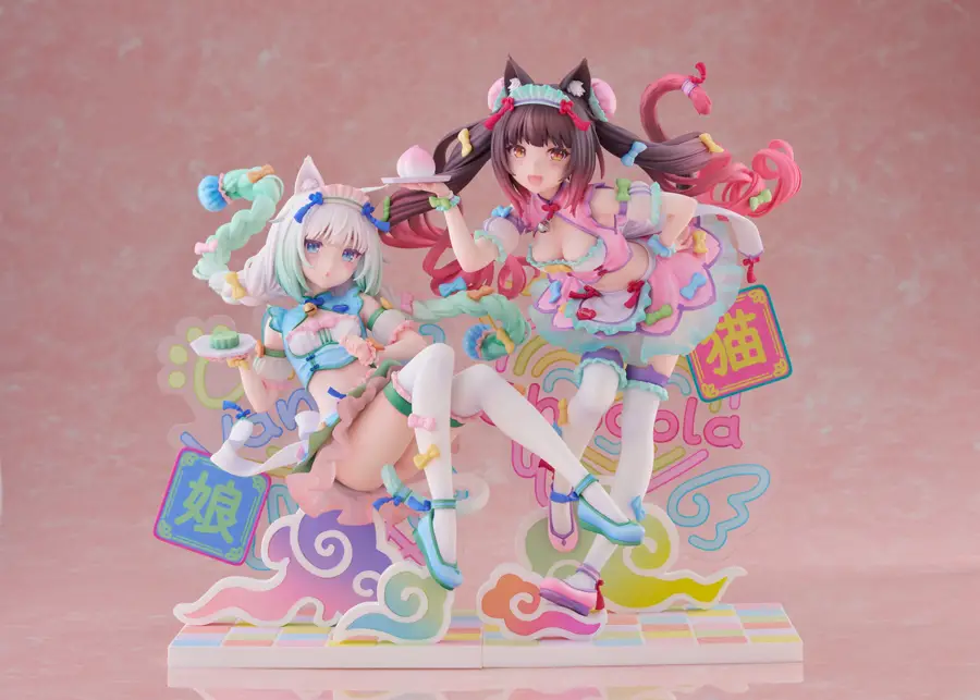 Figurine Nekopara - Chocola et Vanilla - Ver. Dreamy China Maid - 1/7 - Claynel