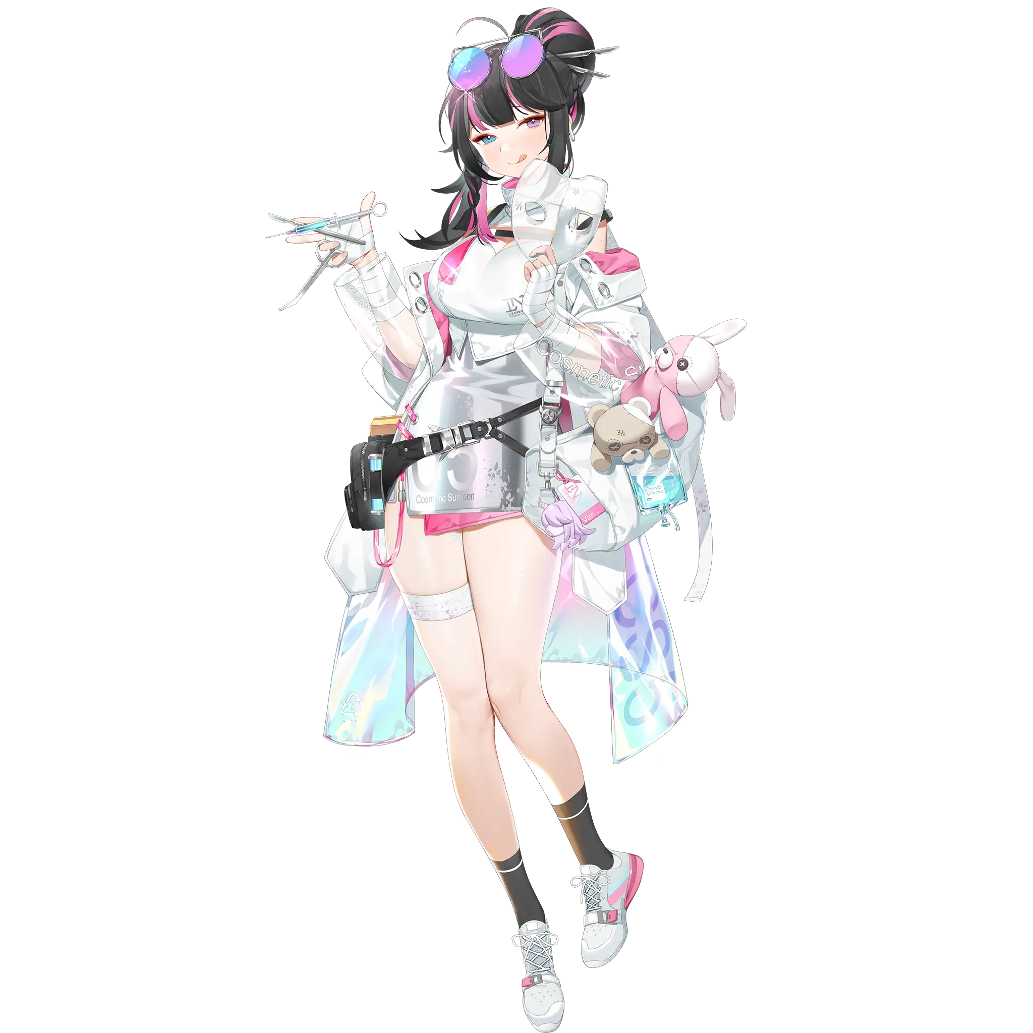 Full artwork du personnage de Vee disponible dans le jeu pour smartphone "Girls' Frontline Neural Cloud".