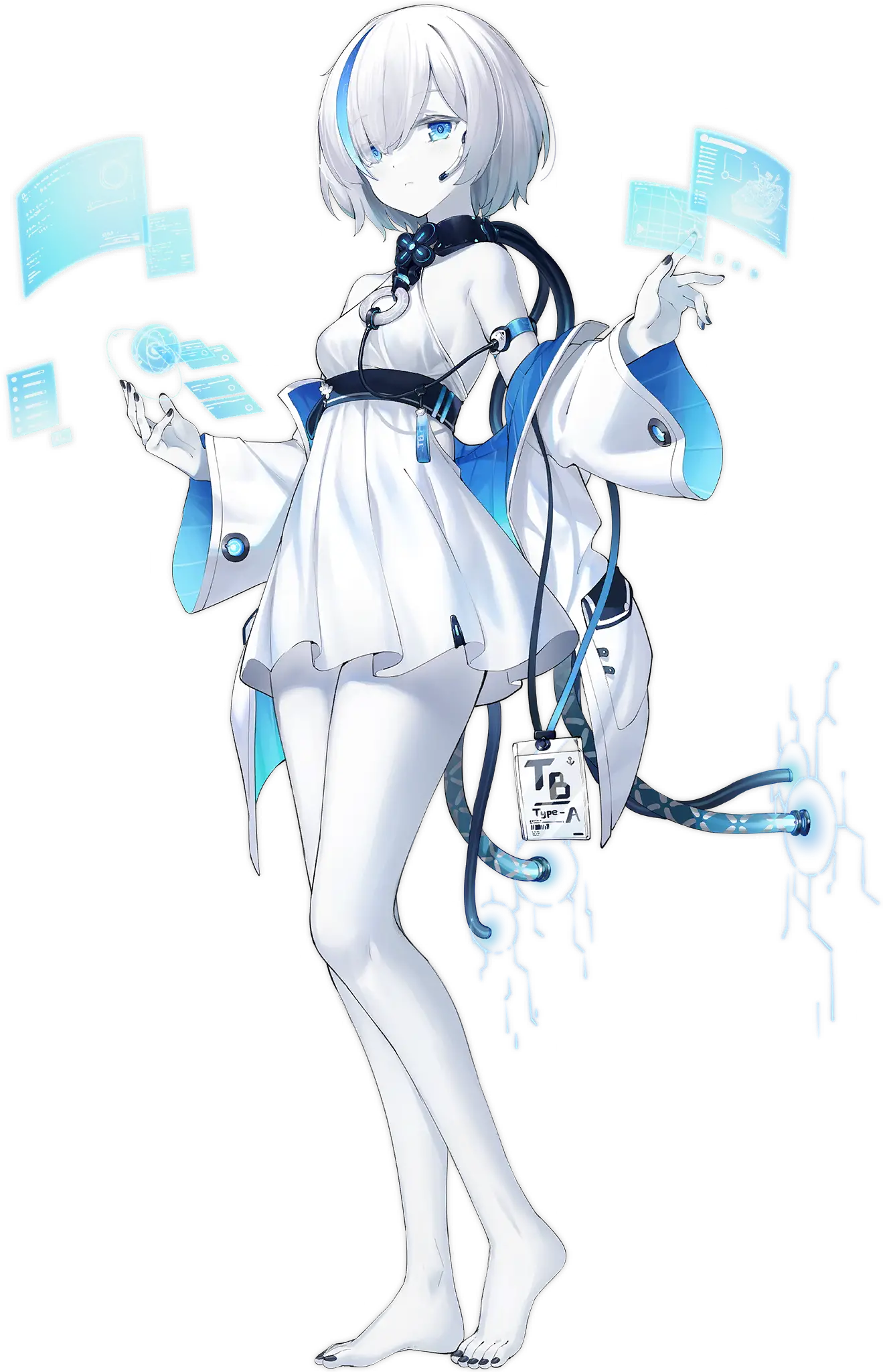 Illustration représentant TB du jeu "Azur Lane" dans son skin "Quiet Default".