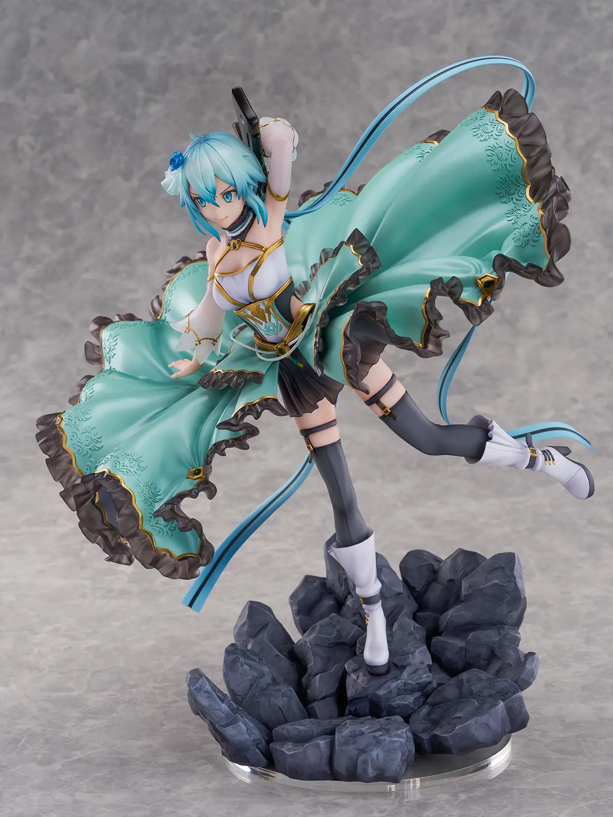 Figurine Sword Art Online - Shino Asada (Sinon) - Ver. Crystal Dress - 1/7 - Shibuya Scramble Figure - Alpha Satellite/eStream
