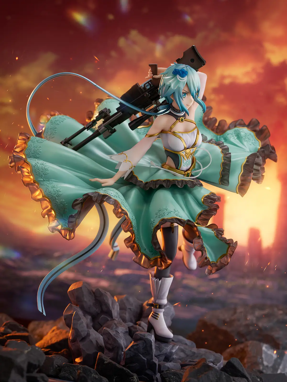 Figurine Sword Art Online - Shino Asada (Sinon) - Ver. Crystal Dress - 1/7 - Shibuya Scramble Figure - Alpha Satellite/eStream