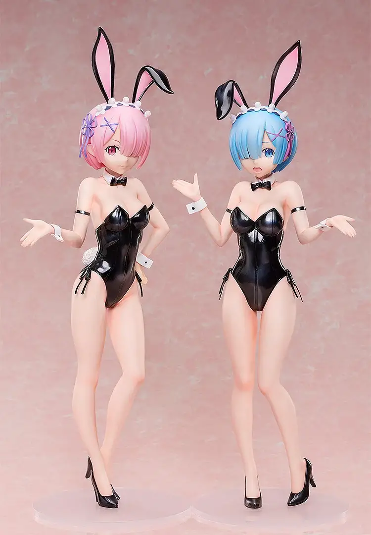 Figurine Re:Zero kara Hajimeru Isekai Seikatsu - Ram - Ver. Bare Leg Bunny 2nd - 1/4 - B-Style - FREEing