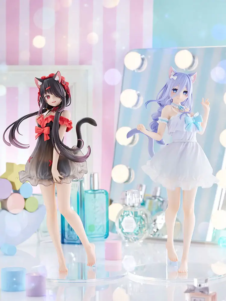 Figurine Date A Live - Mio Takamiya et Kurumi Tokisaki - Tenitol - FuRyu