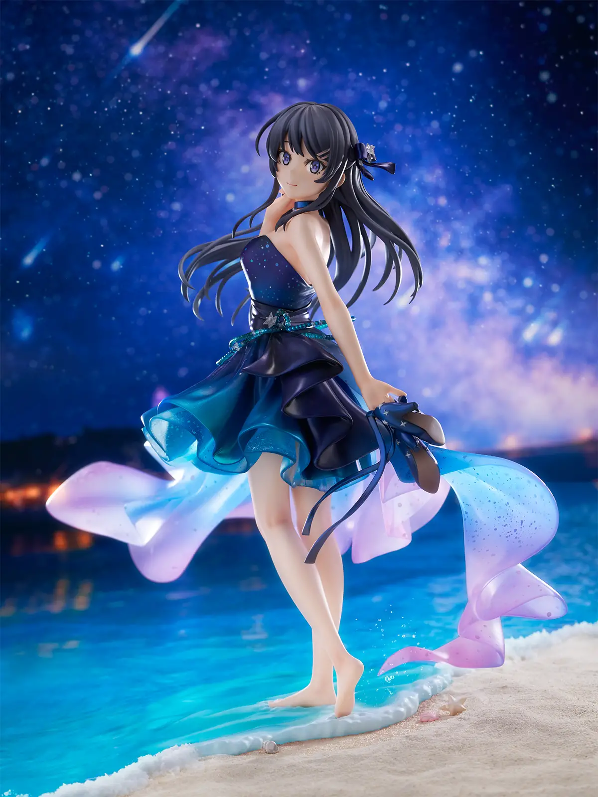 Figurine Rascal Does Not Dream of Bunny Girl Senpai - Mai Sakurajima - Ver. Starry Dress - 1/7 - Shibuya Scramble Figure - Alpha Satellite eStream