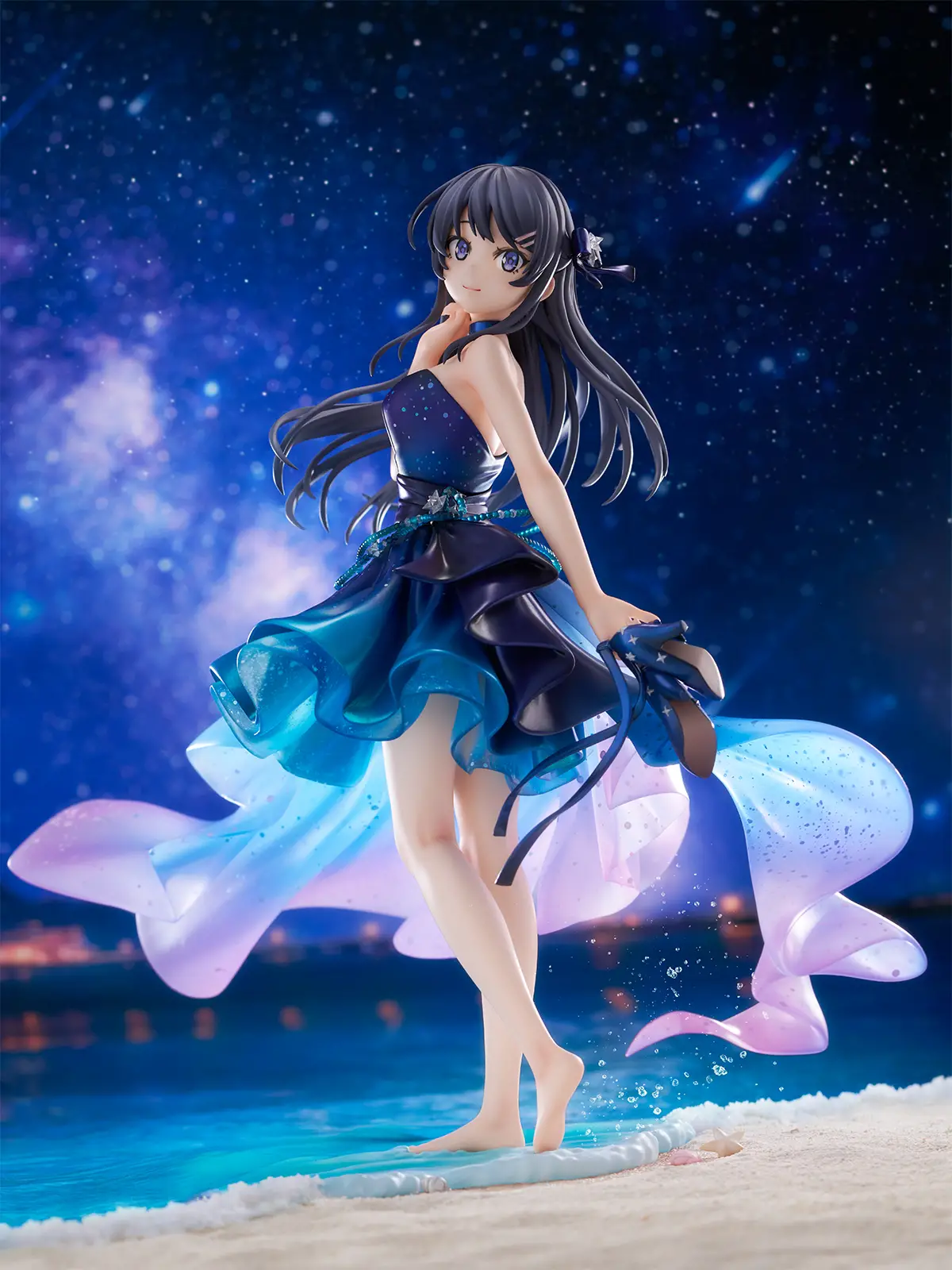 Figurine Rascal Does Not Dream of Bunny Girl Senpai - Mai Sakurajima - Ver. Starry Dress - 1/7 - Shibuya Scramble Figure - Alpha Satellite eStream