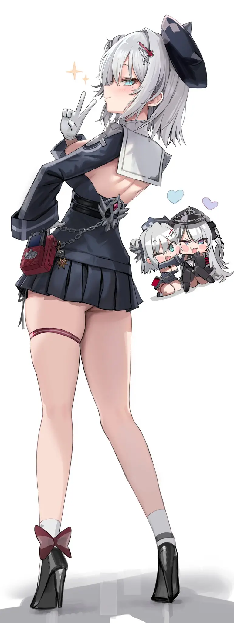 Illustration publiée sur les réseaux sociaux par l’artiste Freng qui represente Jade, le porte-avions léger de la faction Ironblood du jeu "Azur Lane".