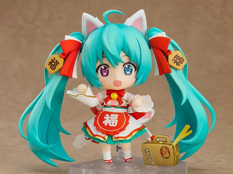 Figurine Vocaloid - Hatsune Miku - Nendoroid - Ver. Maneki Miku - Good Smile Company