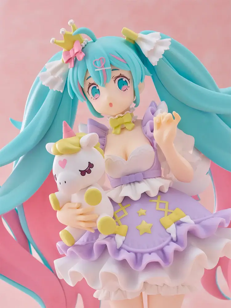Figurine Vocaloid - Hatsune Miku - Ver. Yumekawa Princess Lavender - Tenitol - FuRyu