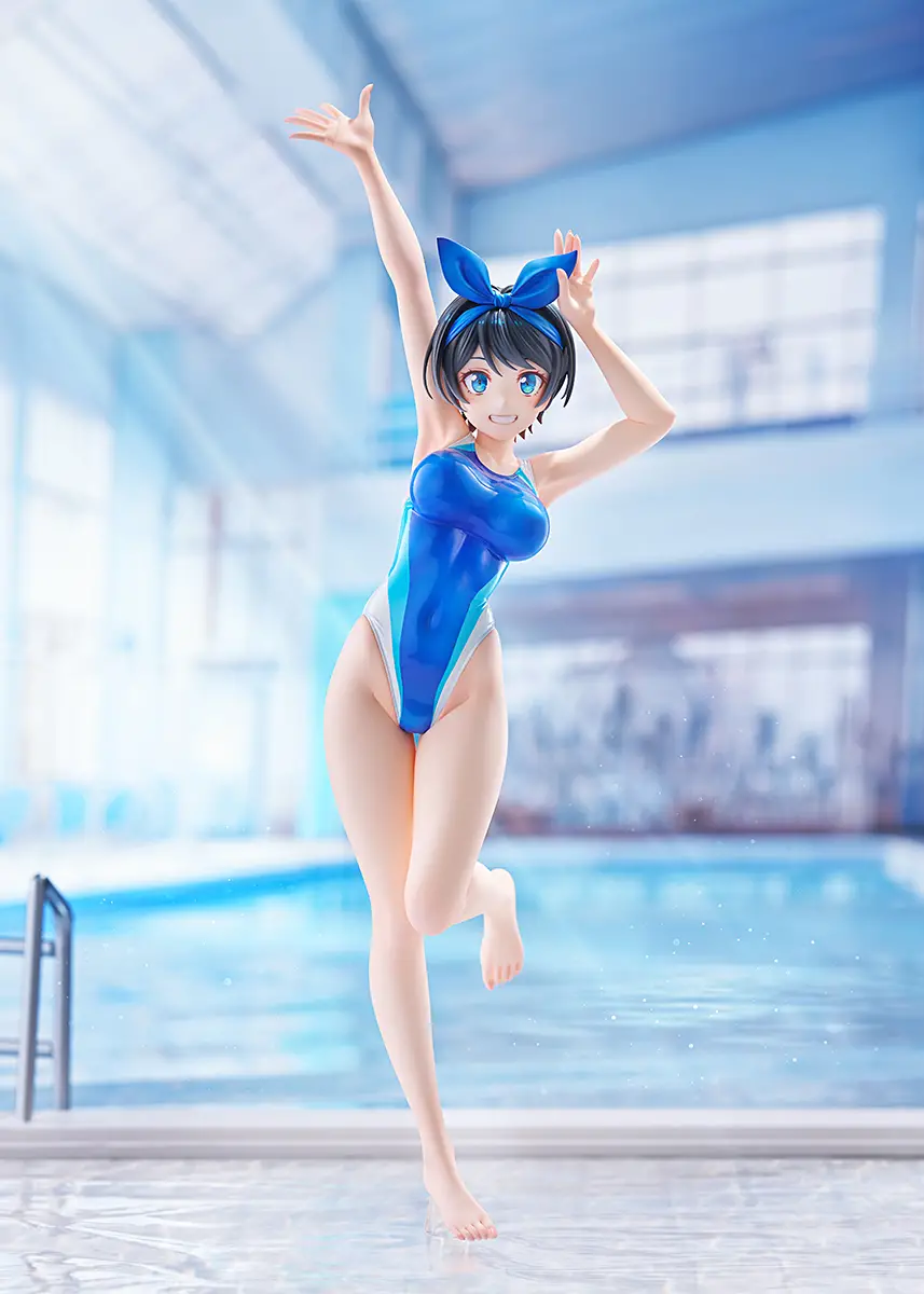 Figurine Rent-a-Girlfriend - Ruka Sarashina - Ver. competitive swimsuit - Swimsuit Silhouette - 1/7 - Amakuni
