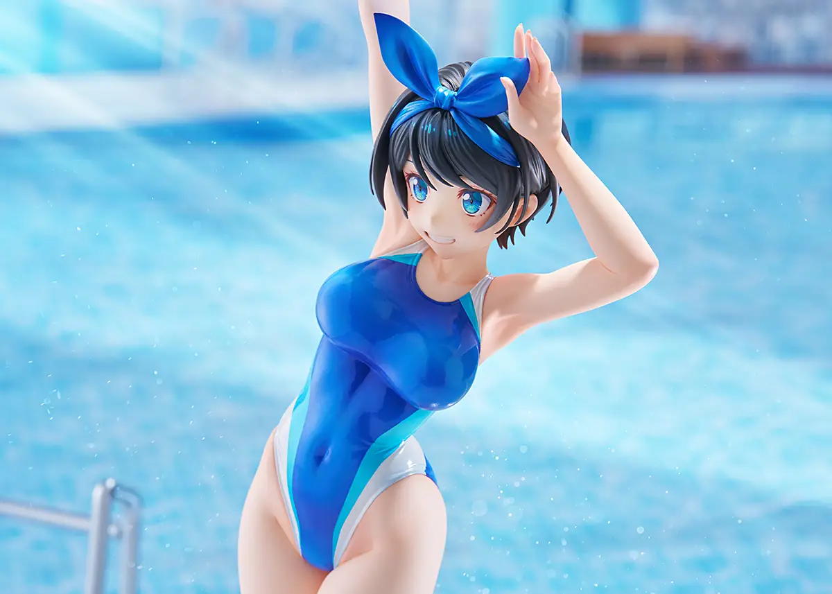 Figurine Rent-a-Girlfriend - Ruka Sarashina - Ver. competitive swimsuit - Swimsuit Silhouette - 1/7 - Amakuni