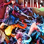 Figurine Fairy Tail - Erza Scarlet / Gray Fullbuster / Happy / Natsu Dragneel - 1/7 - Prisma Wing - Prime 1 Studio