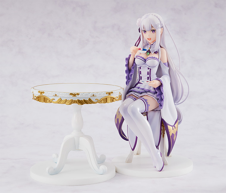 Figurine Emilia Ver. Tea Party - KD:Colle - Kadokawa Couv