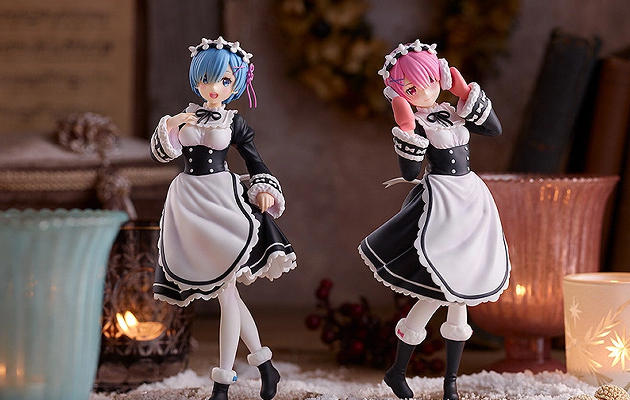 Figurine Re Zero kara Hajimeru Isekai Seikatsu - Ram et Rem - Ver. Ice Season - Pop Up Parade - Good Smile Company