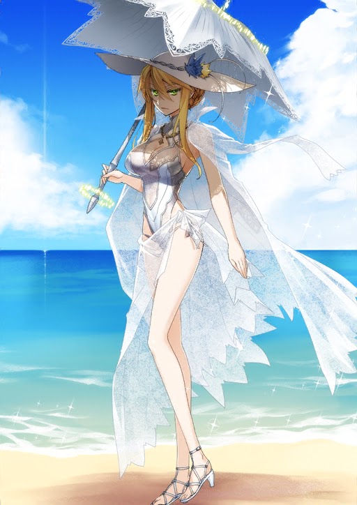 Illustration Altria Pendragon maillot de bain