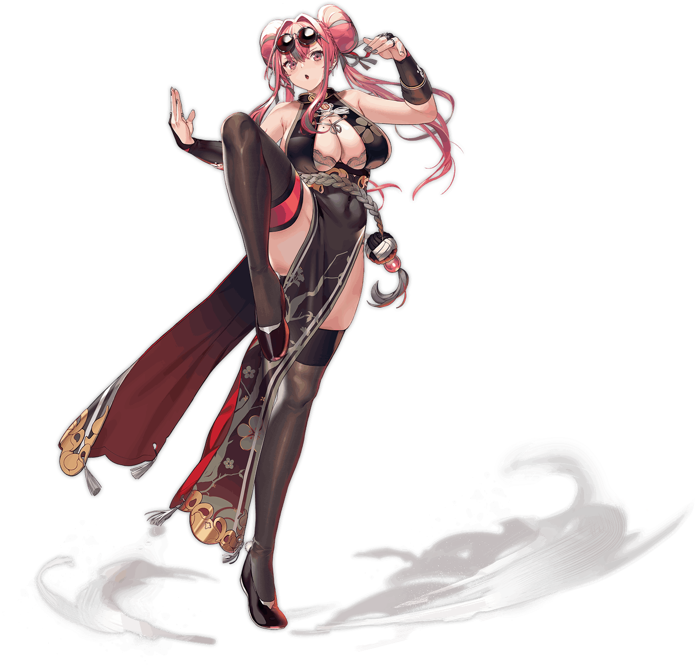 Image de l'illustration du skin Kung Fu Cruiser de Bremerton dans le jeu Azur Lane, dessin&eacute;e par Katsudansou.