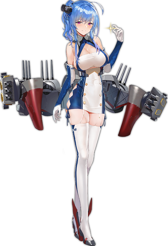 Illustration du personnage St. Louis (Lucky Lou), du jeu Azur Lane, dessin&eacute;e par Yunsang