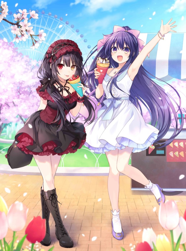 Illustration dessin&eacute;e par le character designer, Tsunako, pour c&eacute;l&eacute;brer le dixi&egrave;me anniversaire de la publication du premier roman 