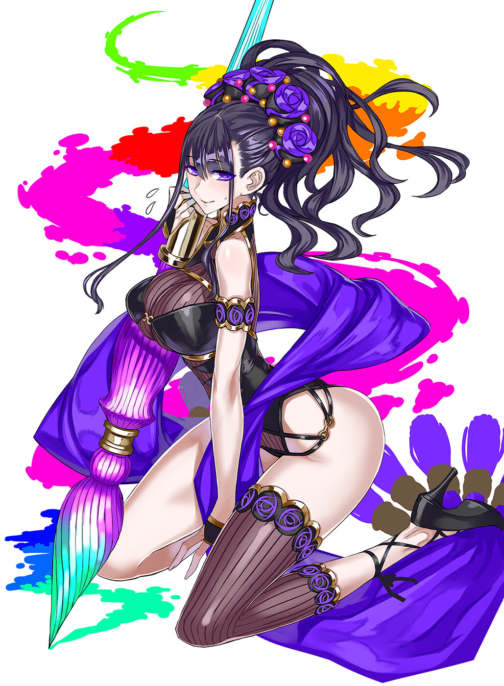 Figurine de Rider/Murasaki Shikibu en maillot de bain, illustration de Honjou Raita pour Alter