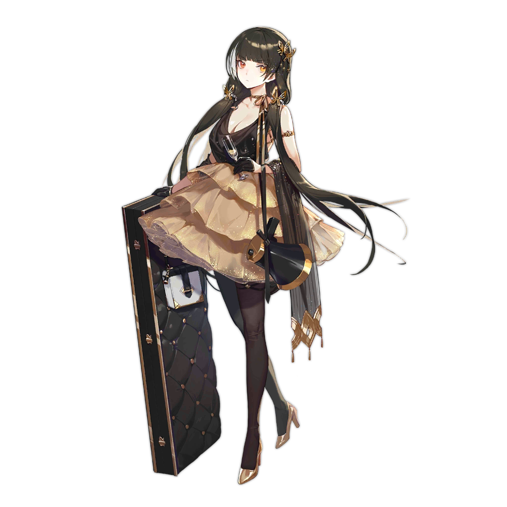 Illustration du skin Rule Enforcer d&eacute;di&eacute;e au fusil T-Doll RO635, qui a &eacute;t&eacute; mis en place lors de son 4e anniversaire
