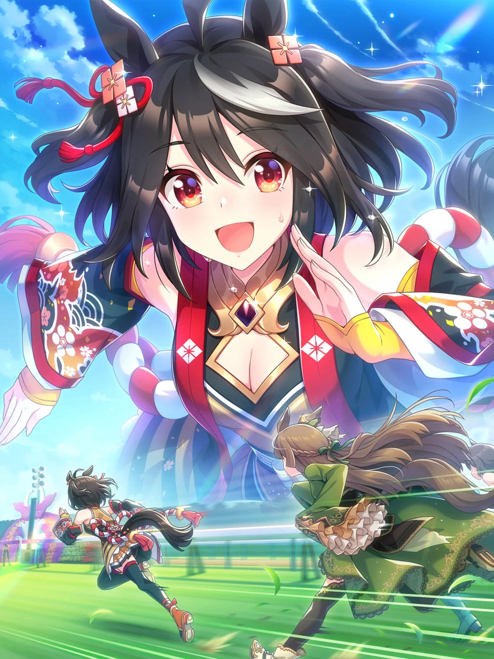 Illustration de la carte SSR de Kitasan Black disponible dans le jeu vid&eacute;o 
