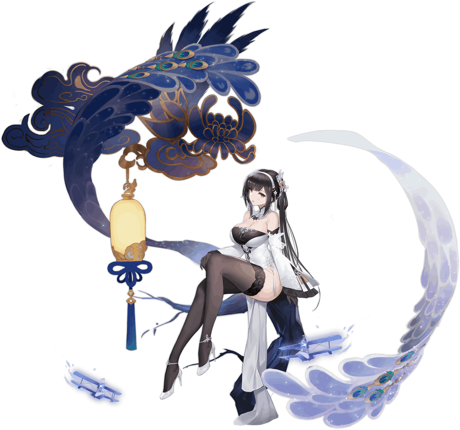 Illustration du porte-avions l&eacute;ger de la faction Dragon Empery : Chen Hai, disponible dans le jeu 