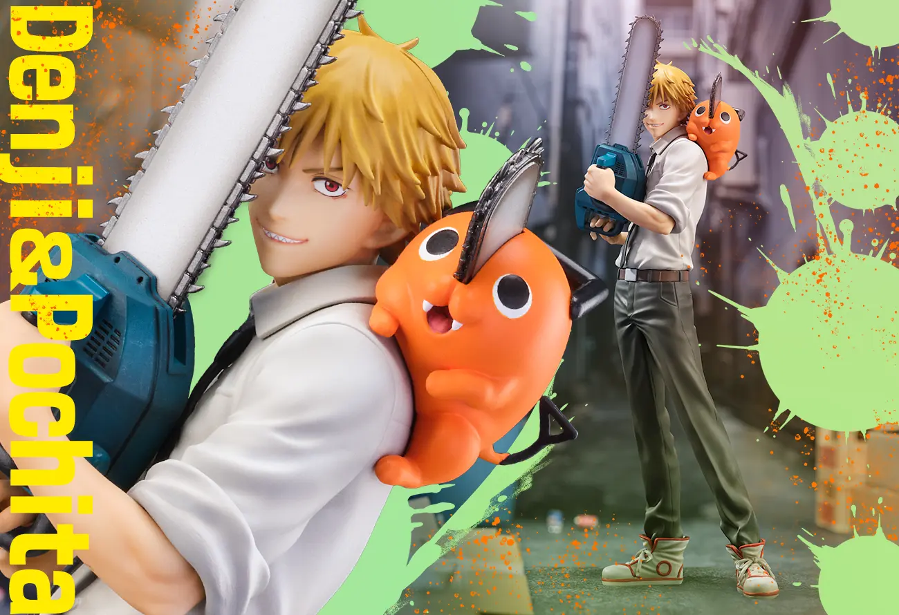 Figurine Chainsaw Man - Denji et Pochita - 1/7 - S-Fire - Sega