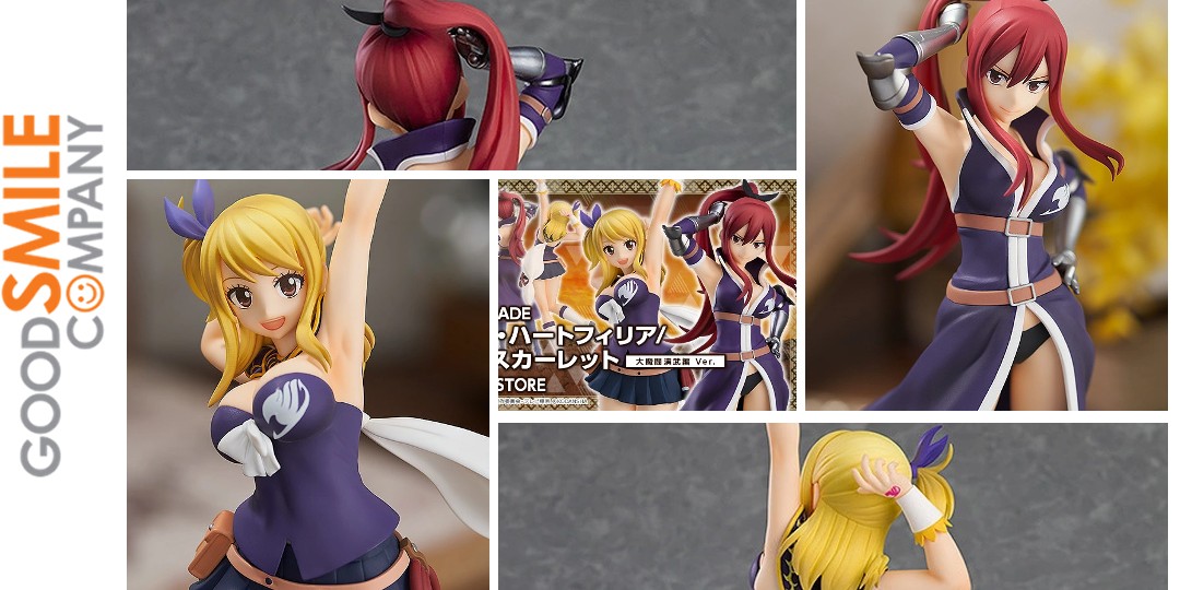 Figurine Fairy Tail - Lucy Heartfilia et Erza Scarlet - Pop Up Parade - Ver. Grand Magic Royale - Good Smile Company